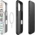 Wooden Stripes iPhone 16 Plus Magsafe Impact Case