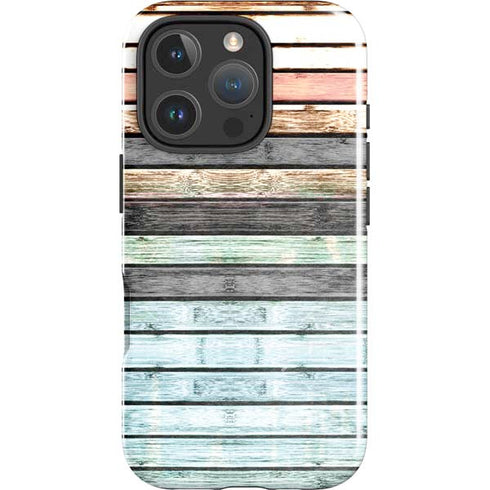 Wooden Stripes iPhone 16 Pro Impact Case