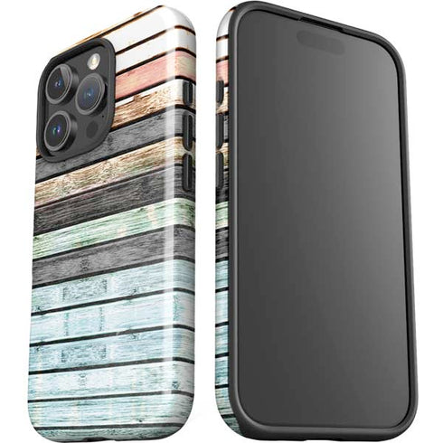 Wooden Stripes iPhone 16 Pro Impact Case