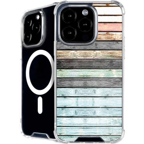 Wooden Stripes iPhone 16 Pro MagSafe Case