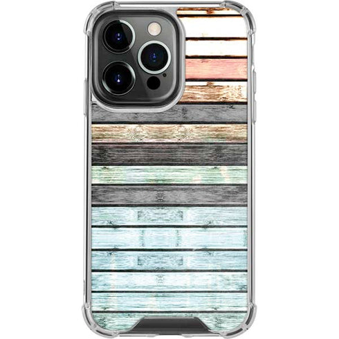 Wooden Stripes iPhone 16 Pro Max Clear Case