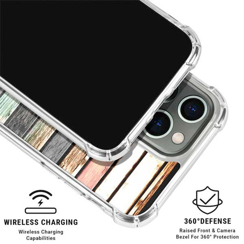 Wooden Stripes iPhone 16 Pro Max Clear Case