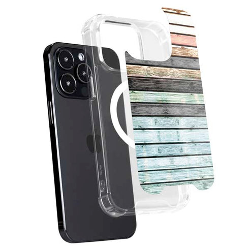 Wooden Stripes iPhone 16 Pro Max MagSafe Case