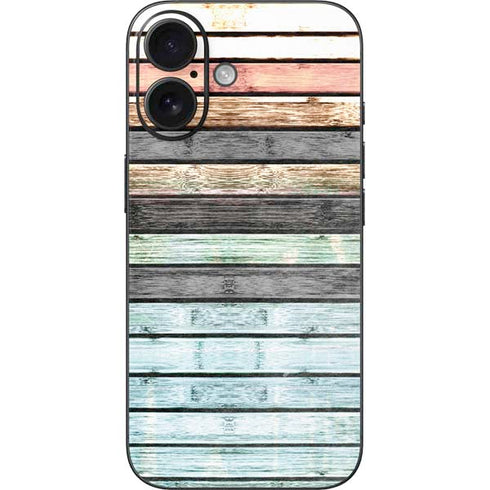 Wooden Stripes iPhone 16 Skin