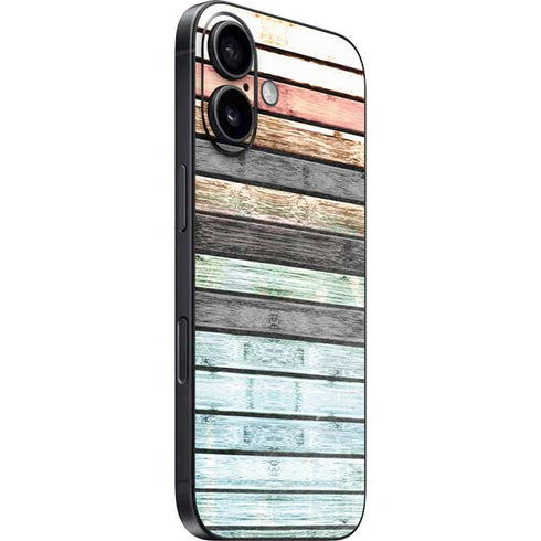 Wooden Stripes iPhone 16 Skin