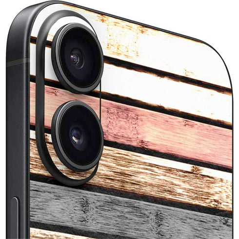 Wooden Stripes iPhone 16 Skin