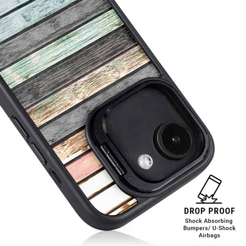 Wooden Stripes iPhone 16e Kickstand Case