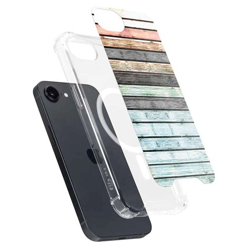 Wooden Stripes iPhone 16e MagSafe Case