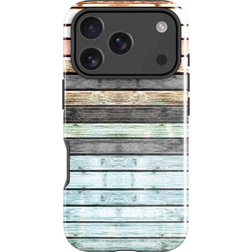 Wooden Stripes iPhone 18 Pro Impact Case