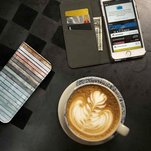 Wooden Stripes iPhone 7 Folio Case