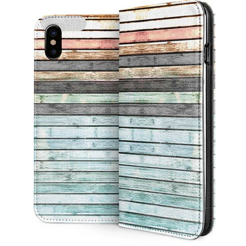 Wooden Stripes iPhone 8 Folio Case