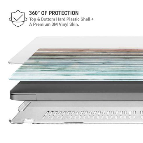 Wooden Stripes MacBook Pro 14in (2021-24) Case plus Skin