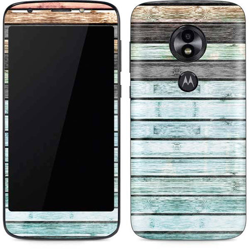 Wooden Stripes Moto E5 Play Skin