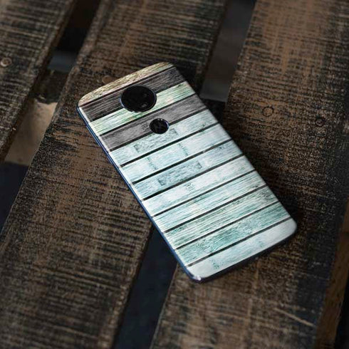 Wooden Stripes Moto E5 Plus Skin