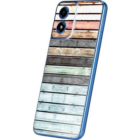 Wooden Stripes Moto G Play 4G (2024) Skin