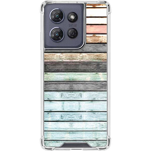 Wooden Stripes Moto G Play 5G (2025) Clear Case