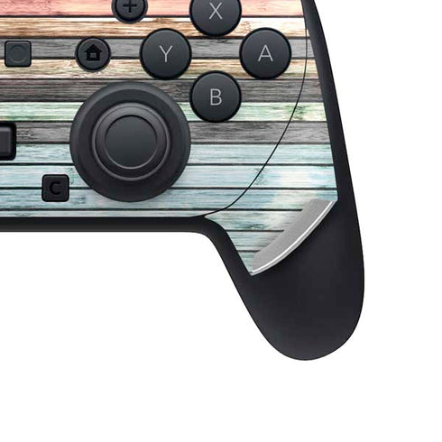 Wooden Stripes Nintendo Switch 2 (2025) Pro Controller Skin