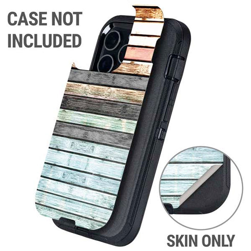 Wooden Stripes Otterbox Defender iPhone Skin