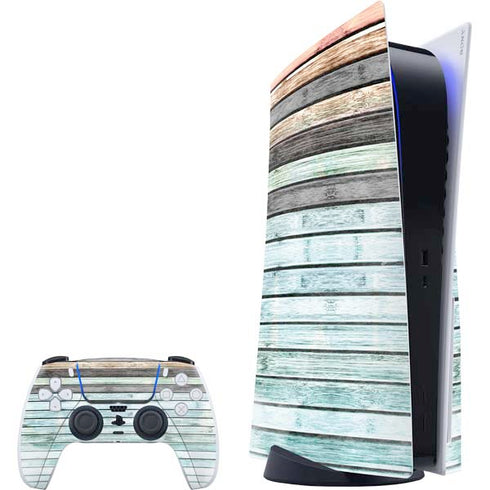 Wooden Stripes PlayStation PS5 Skins