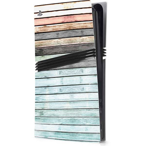 Wooden Stripes PS5 Pro Console Skin