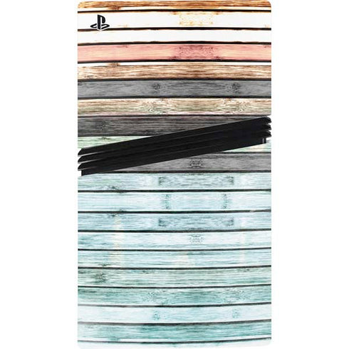 Wooden Stripes PS5 Pro Console Skin