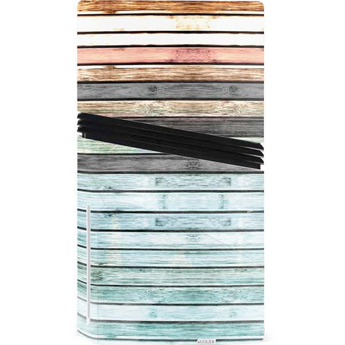 Wooden Stripes PS5 Pro Disk Console Skin