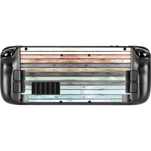 Wooden Stripes Steam Deck Handheld Gaming Computer Skin