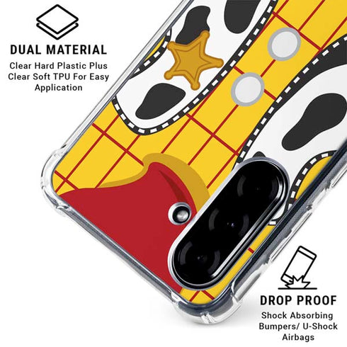 Disney Toy Story Woody Apparel Galaxy A36 5G Clear Case