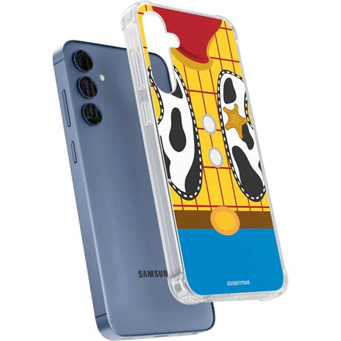 Disney Toy Story Woody Apparel Galaxy A55 5G Clear Case