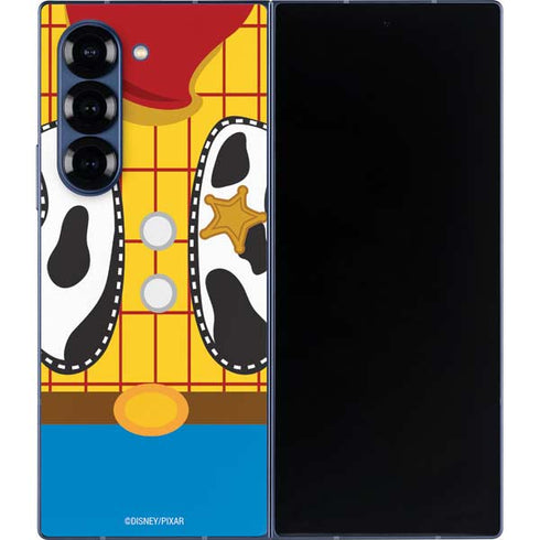 Disney Toy Story Woody Apparel Galaxy Z Fold6 Skin