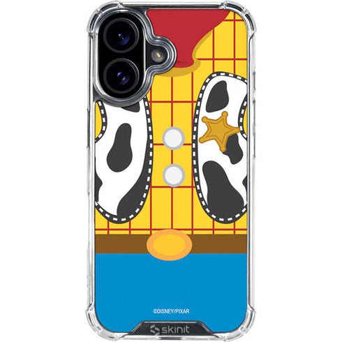 Disney Toy Story Woody Apparel iPhone 16 Plus Clear Case