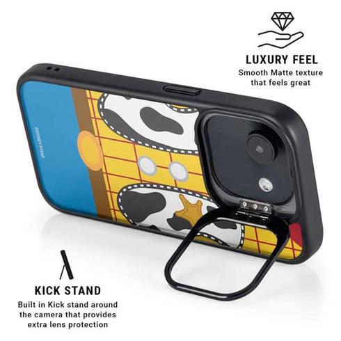 Disney Toy Story Woody Apparel iPhone 16e Kickstand Case