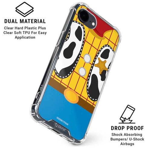 Disney Toy Story Woody Apparel iPhone 16e Clear Case