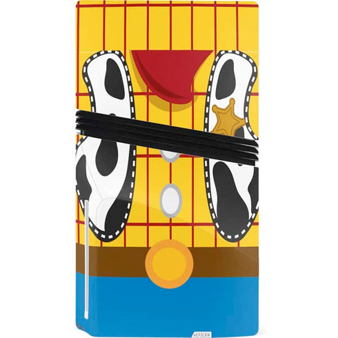 Disney Toy Story Woody Apparel PS5 Pro Disk Bundle Skin