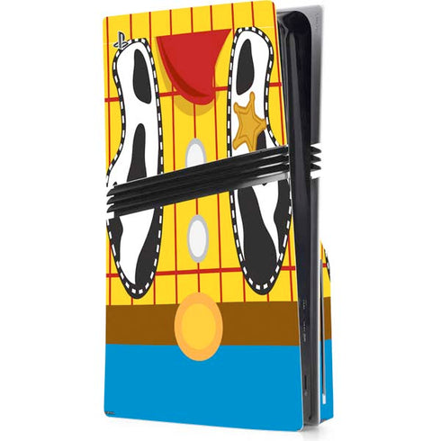 Disney Toy Story Woody Apparel PS5 Pro Disk Console Skin