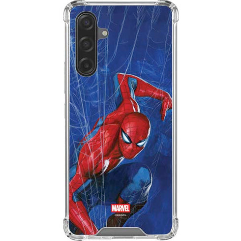 Marvel Spiderman World of Webs Galaxy A17 Clear Case