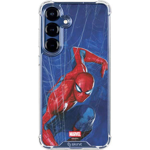 Marvel Spiderman World of Webs Galaxy S25 Clear Case