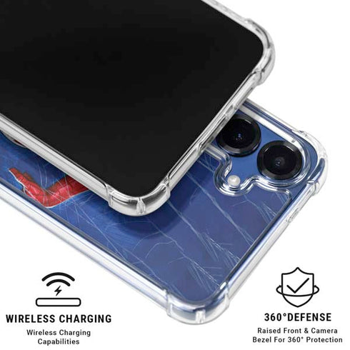 Marvel Spiderman World of Webs Galaxy S25 Clear Case