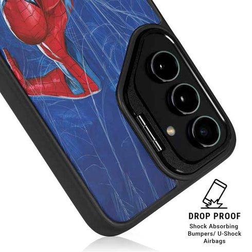 Marvel Spiderman World of Webs Galaxy S25 Plus Kickstand Case