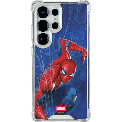 Marvel Spiderman World of Webs Galaxy S25 Ultra Clear Case