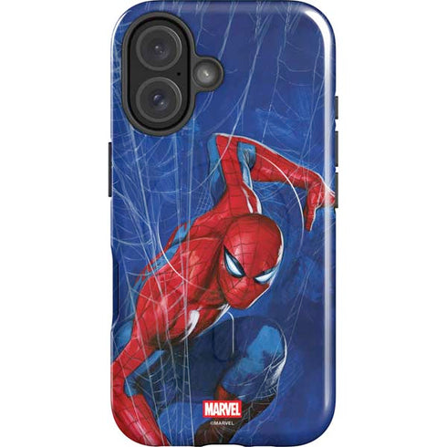 Marvel Spiderman World of Webs iPhone 16 Magsafe Impact Case