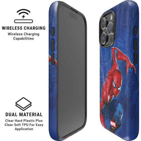 Marvel Spiderman World of Webs iPhone 16 Pro Magsafe Impact Case