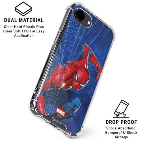 Marvel Spiderman World of Webs iPhone 16e Clear Case