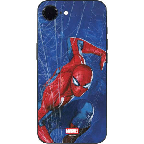 Marvel Spiderman World of Webs iPhone 16e Skin