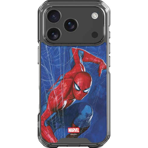 Marvel Spiderman World of Webs iPhone 18 Pro Clear Case