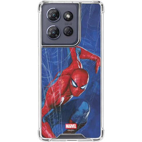 Marvel Spiderman World of Webs Moto G 5G (2025) Clear Case