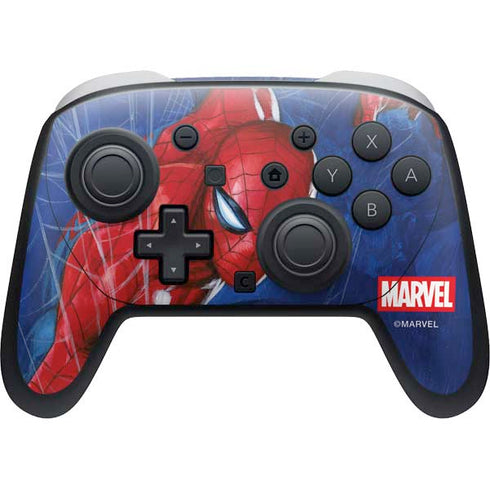 Marvel Spiderman World of Webs Nintendo Switch 2 (2025) Pro Controller Skin