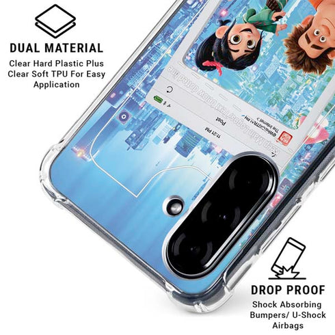 Disney Wreck-it Ralph and Vanellope Instagram Pose Galaxy A36 5G Clear Case