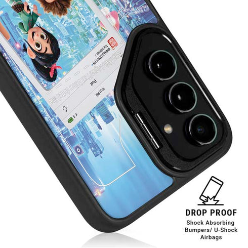 Disney Wreck-it Ralph and Vanellope Instagram Pose Galaxy S25 Kickstand Case