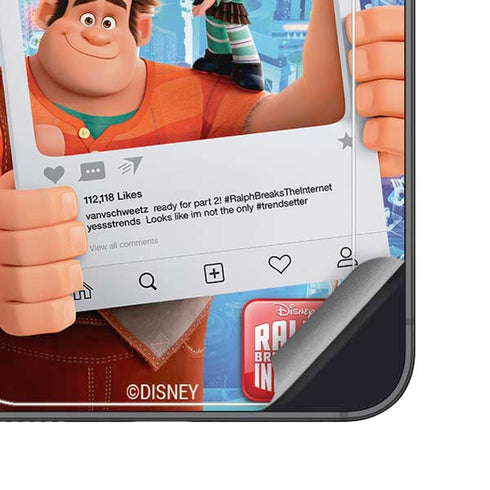 Disney Wreck-it Ralph and Vanellope Instagram Pose Galaxy S25 Plus Skin